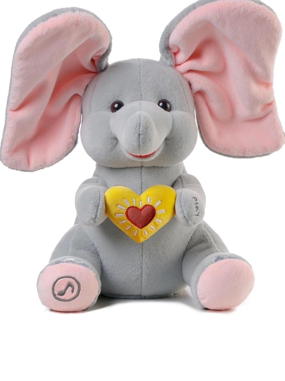 Peek a boo elephant toy, interactive stuffed elephant for kids